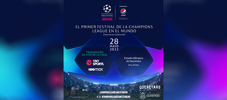 La final de la UEFA Champions League se transmitirá en vivo en el recién renovado Estadio Olímpico de Querétaro.
