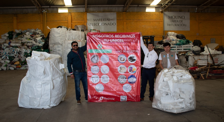 Resirene y EcoCentros de Toluca dan inicio al acopio de unicel para reciclaje.